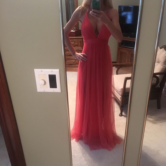 Modern Vintage Dresses & Skirts - Coral evening dress